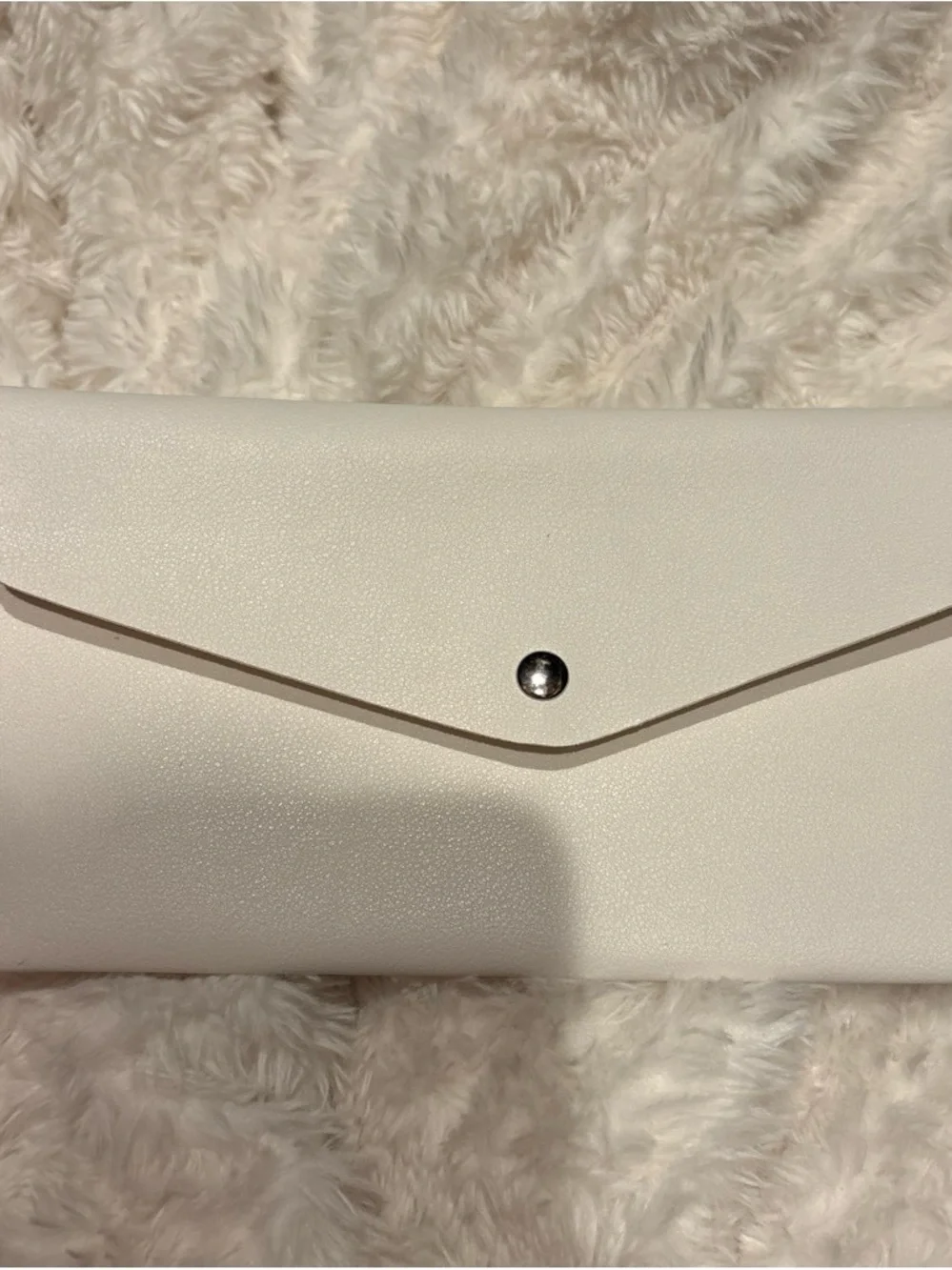 Cream Eye Brush Set with White Carry Pouch